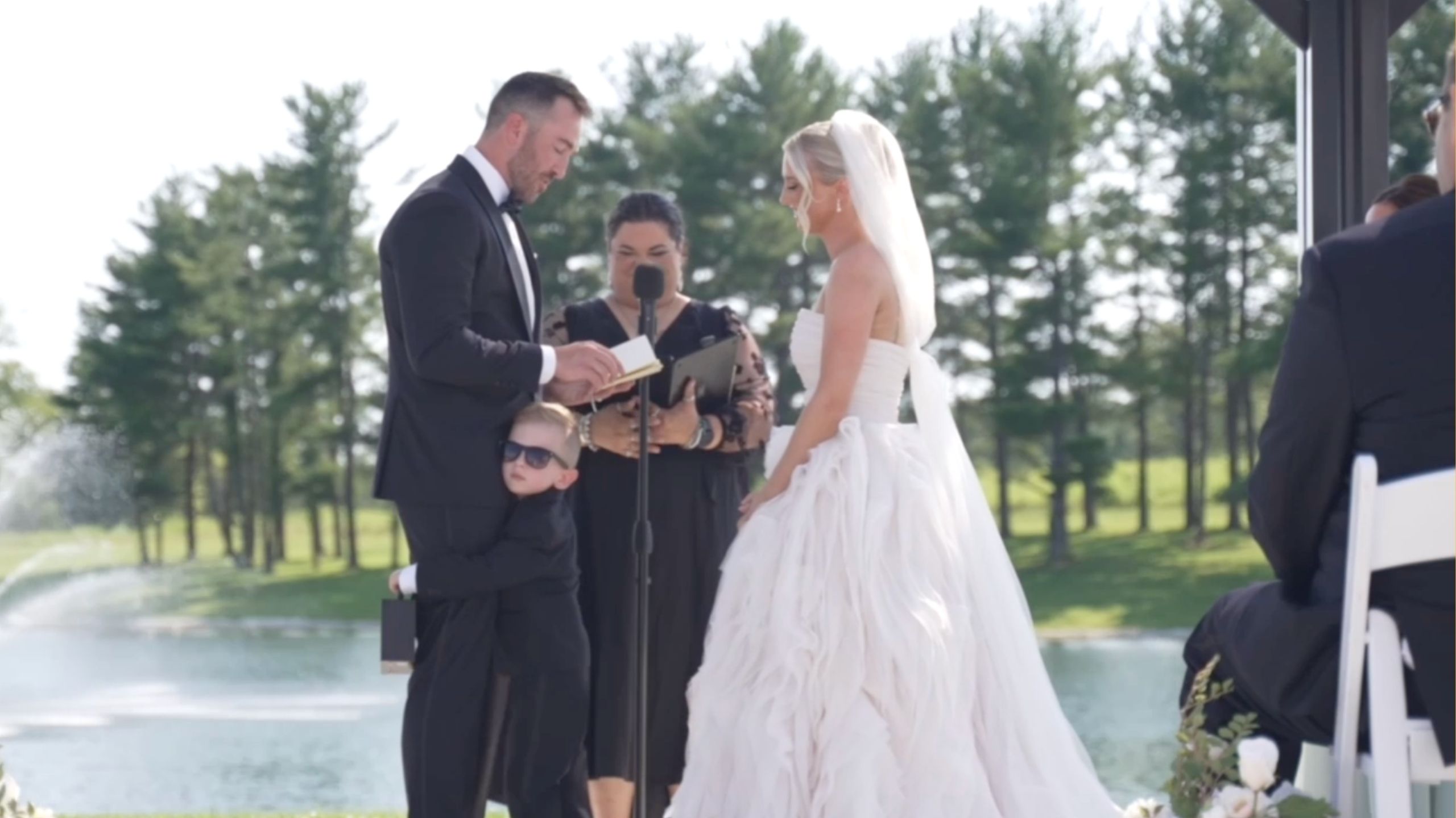 Groom calls stepson to the altar for personalized vows | Happily