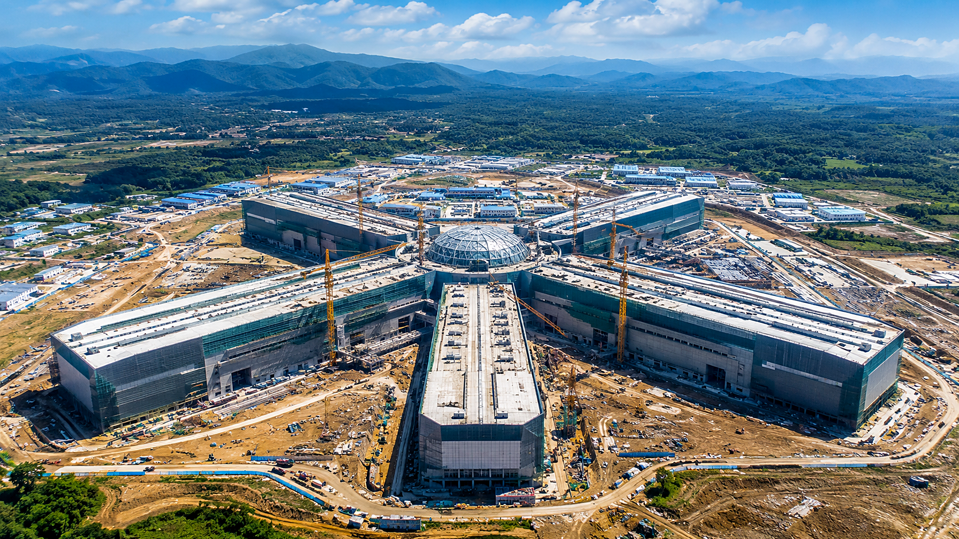 China's Mianyang laser fusion complex, the four bay megafacility ...