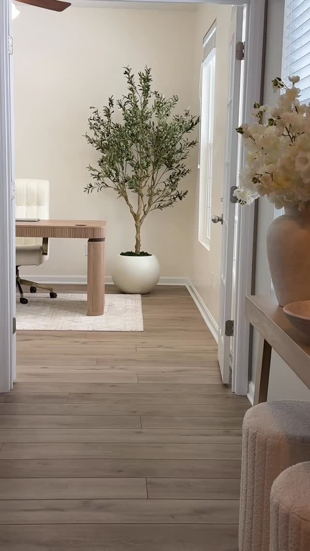 Olive tree decor for a natural home look