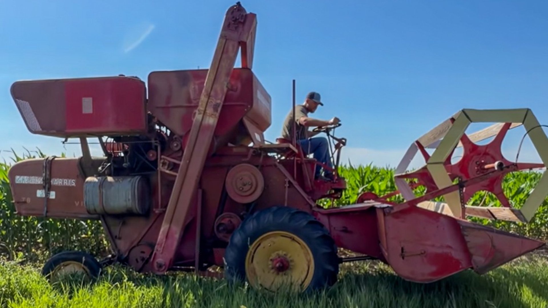 Reviving a 60s combine on the farm