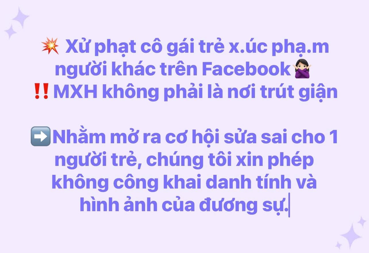 Xử phạt cô gái trẻ 12,5 triệu đồng vì xúc phạm người khác trên mạng xã hội