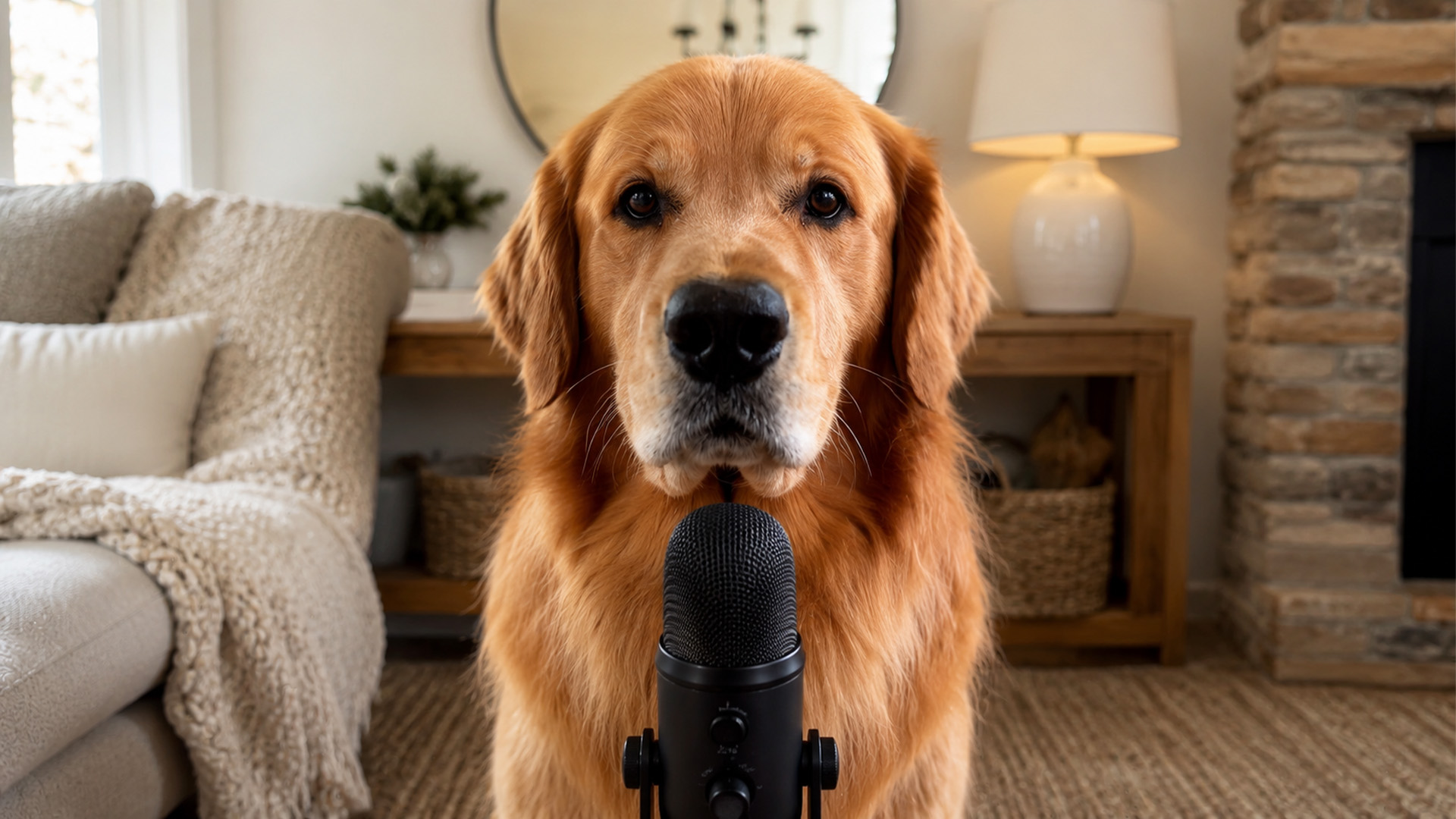 My dog gives his first interview