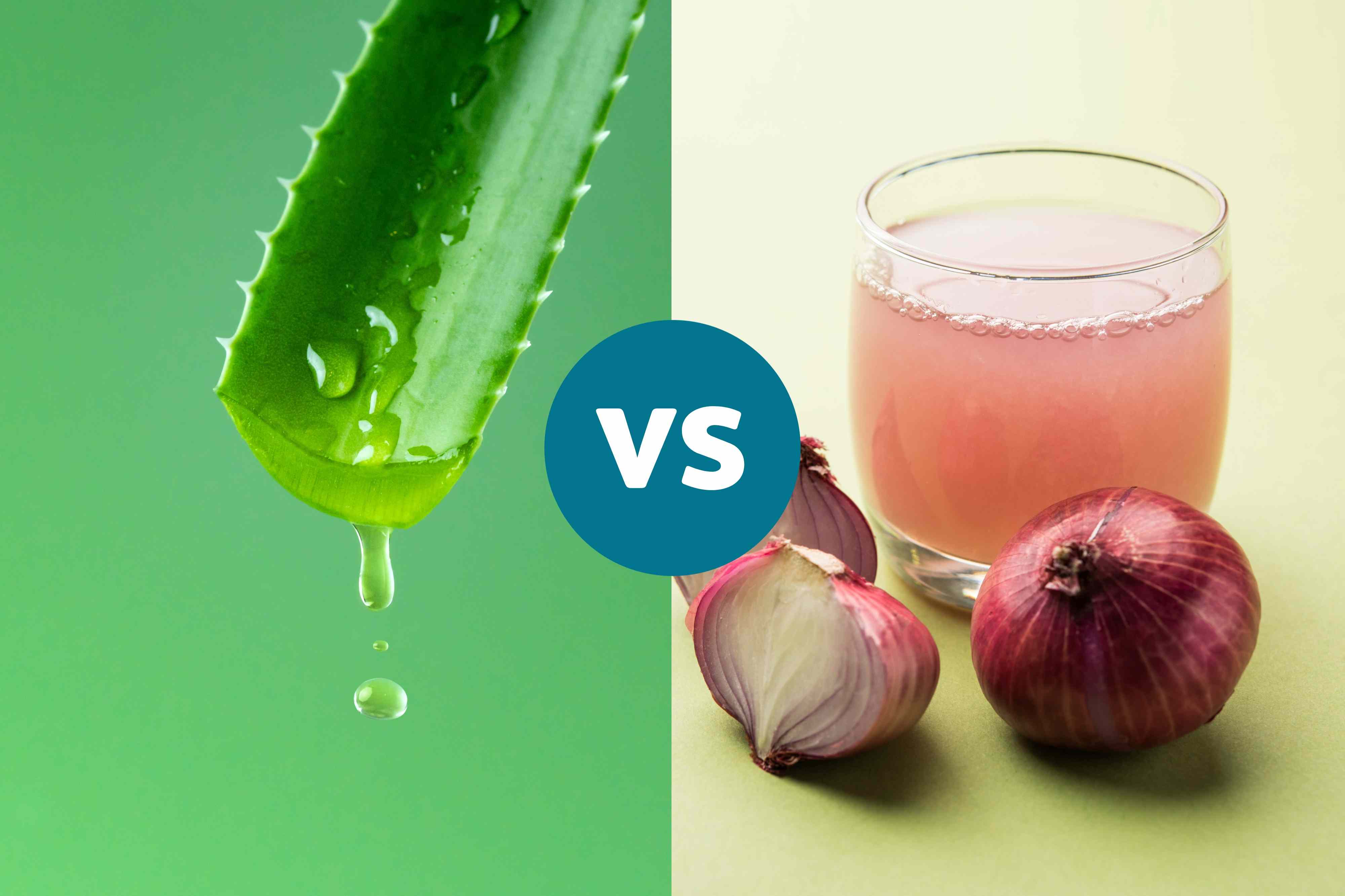 Aloe vera juice vs. onion juice: Which is better for hair growth?