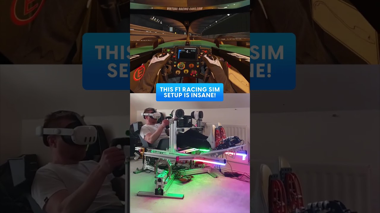Extreme F1 racing simulator setup offers incredibly immersive driving ...