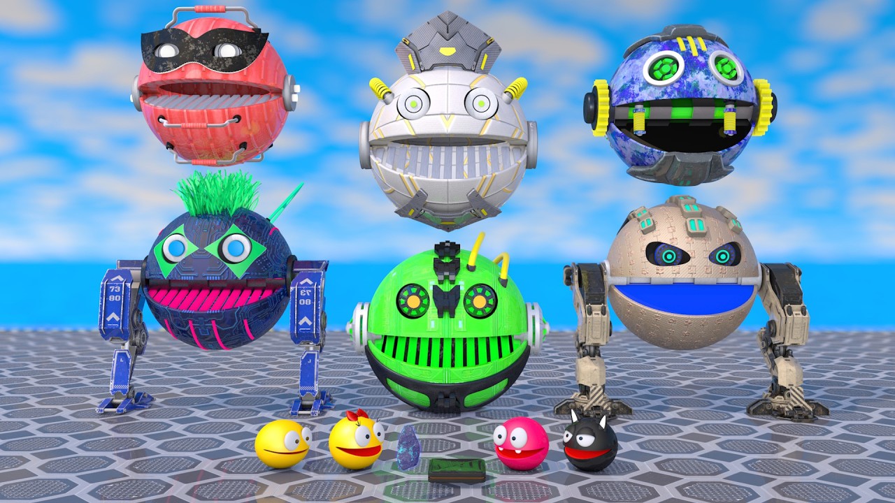 Pacman & the Fantastic Robot Crew – Portal Pebble & Surface Slider