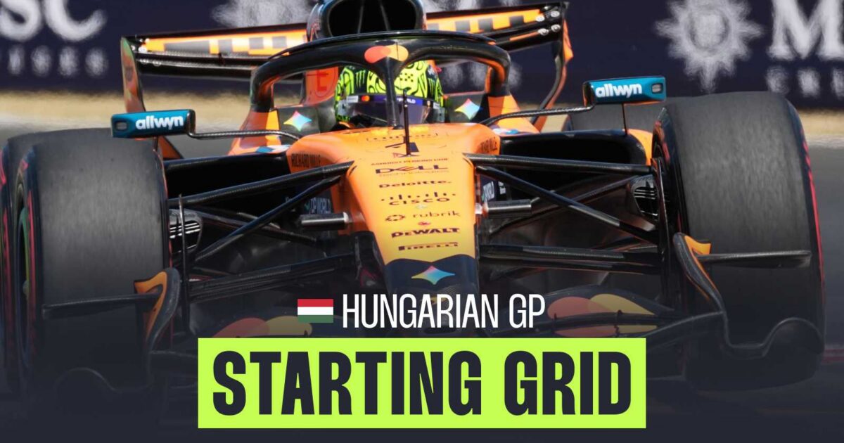 F1 starting grid: What is the grid order for the 2026 Hungarian Grand Prix?