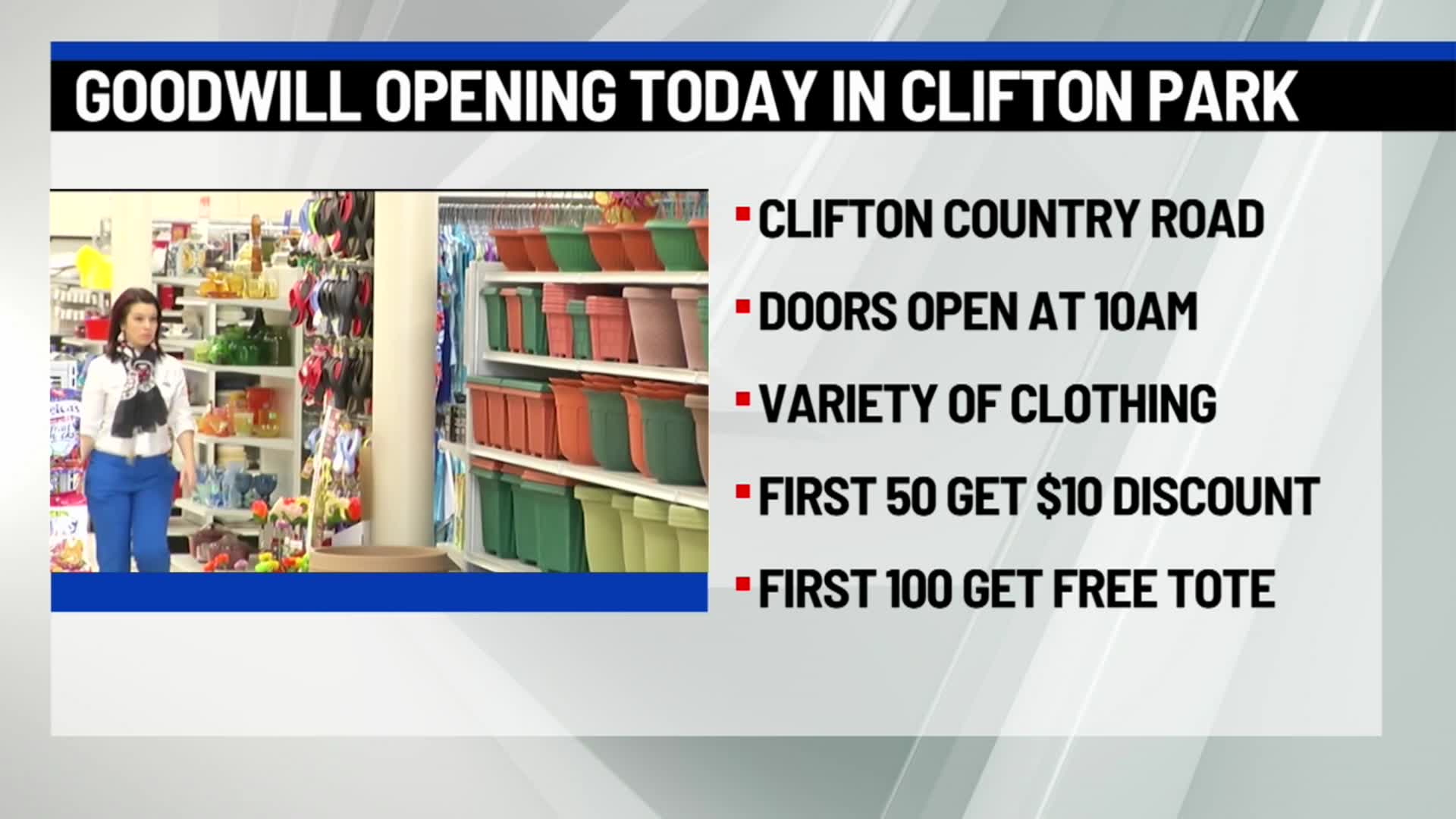 Goodwill opening in Clifton Park
