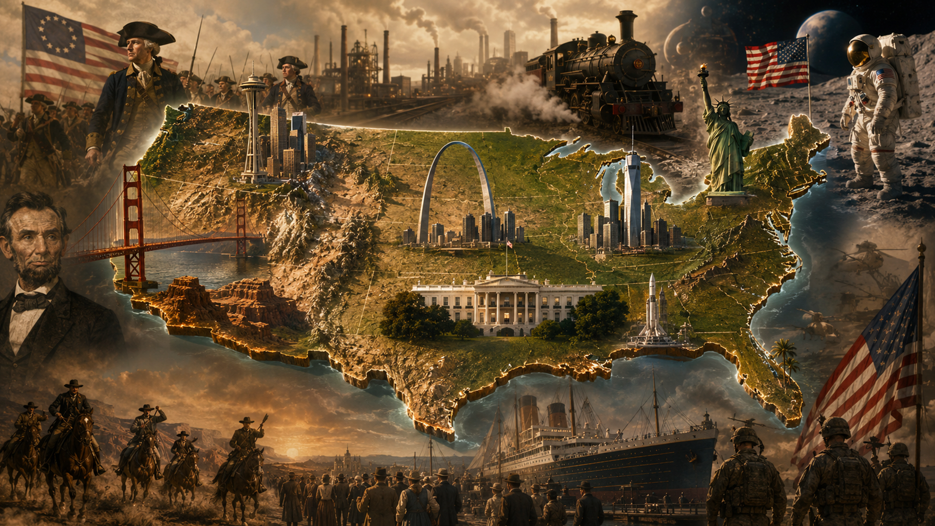 From 13 colonies to superpower: The entire history of the US in 7 minutes