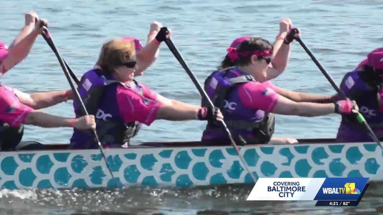 Fells Point hosts record 26-team Baltimore dragon boat race
