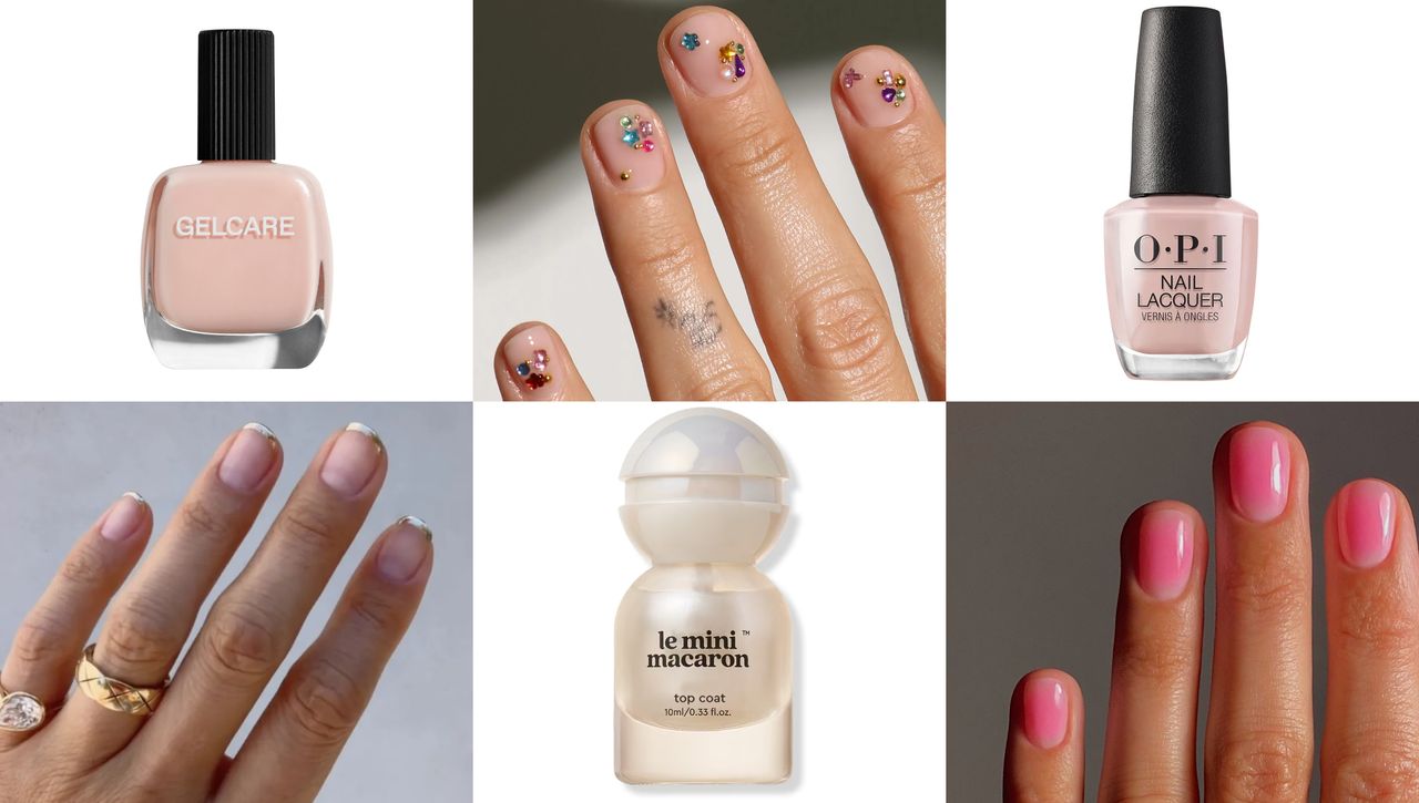 The 6 best manicures of the week are all about minimalist bare nails with glam accents