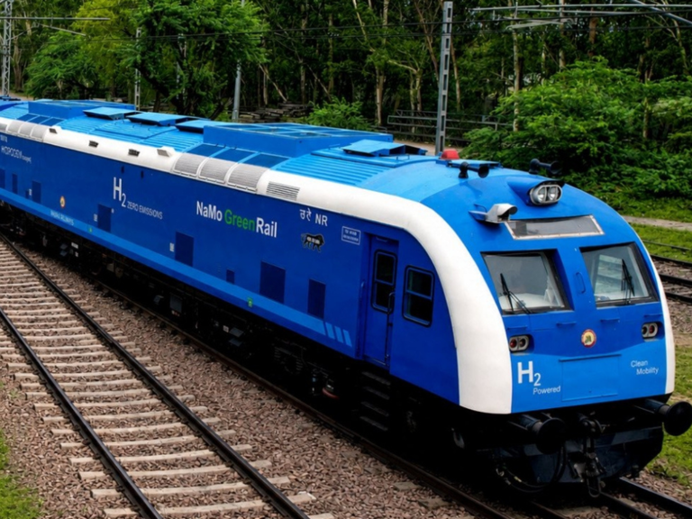 Jind-Sonipat Hydrogen Train travelled 1200 kms; 3,000 litres of diesel exhaust replaced with water vapours
