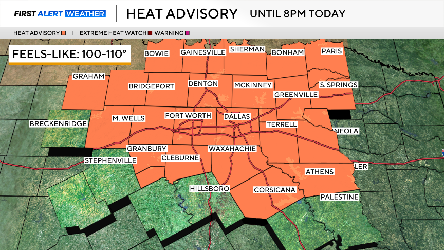 Staying steamy across North Texas for Saturday with rising temperatures