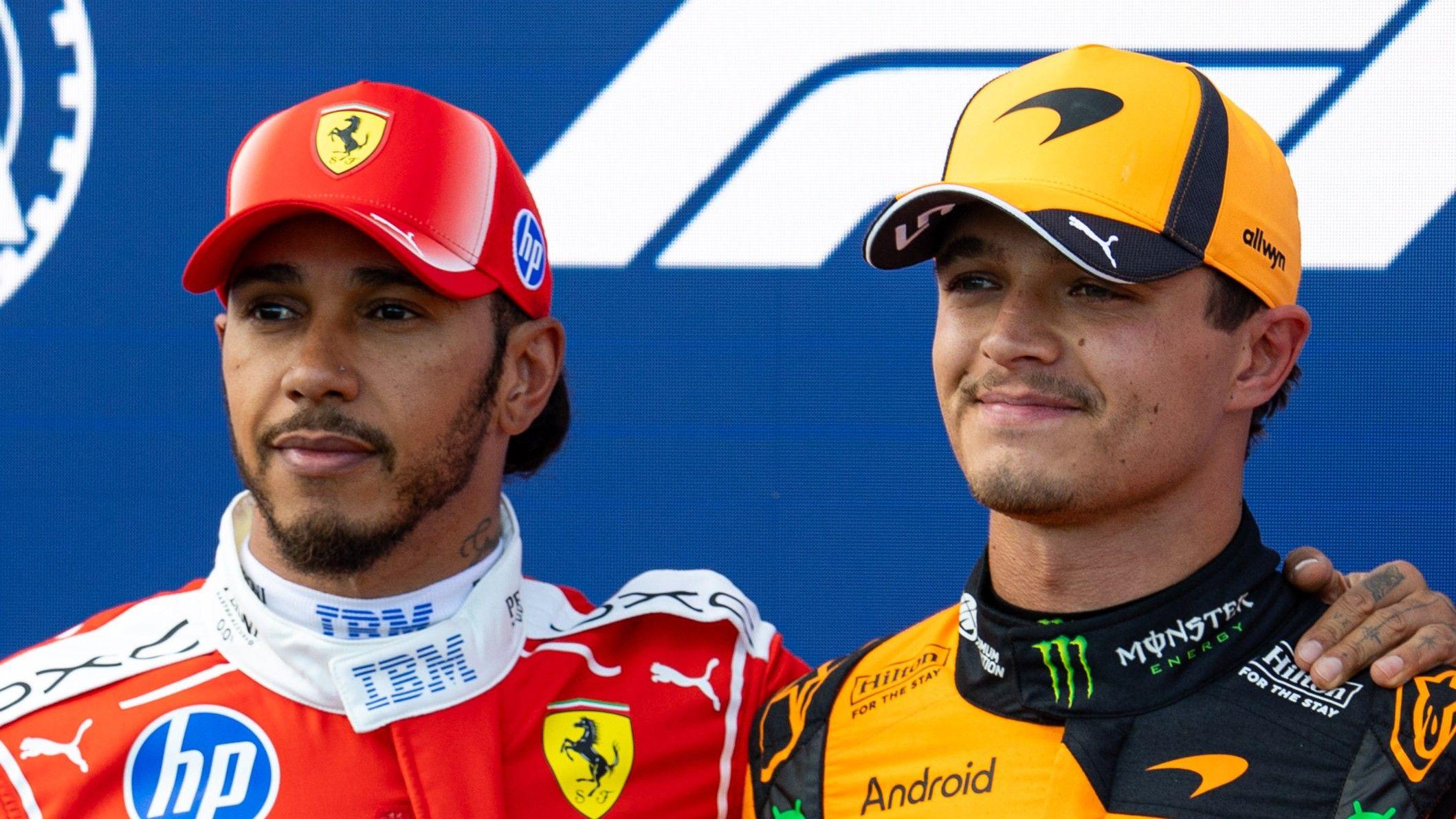 Norris cautious despite pole as it falls apart for Hamilton