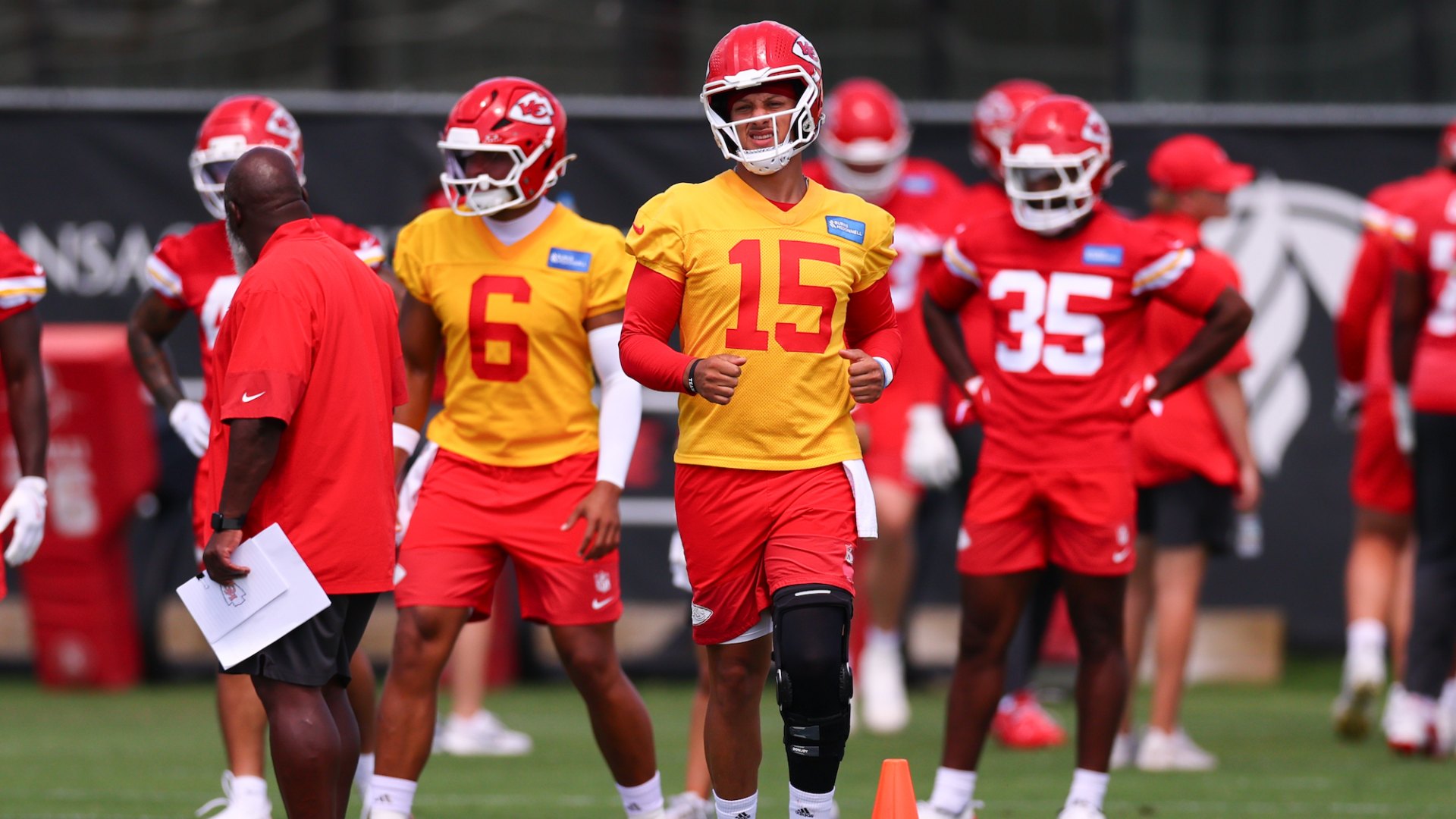 Patrick Mahomes reveals training 'goal' amid continued ACL surgery recovery