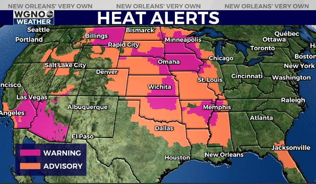 Concerning heat builds over the next few days