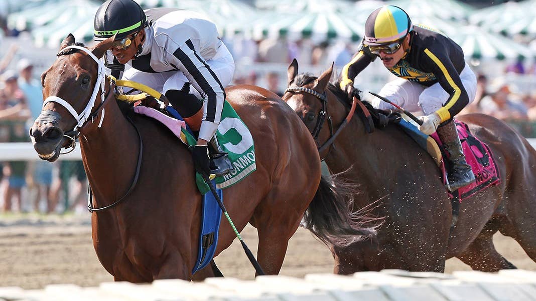 'She just needed two turns': My Miss Mo romps gate to wire in Monmouth Oaks