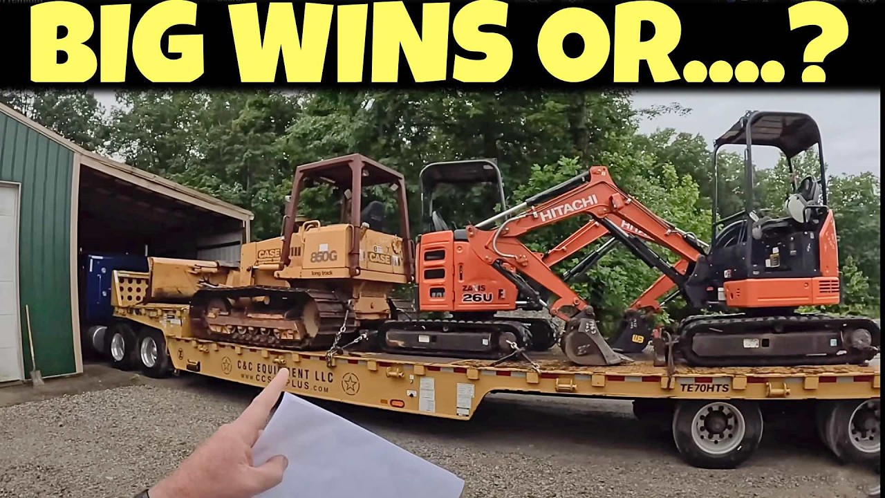 Massive heavy equipment auction haul! (Case, John Deere & more)