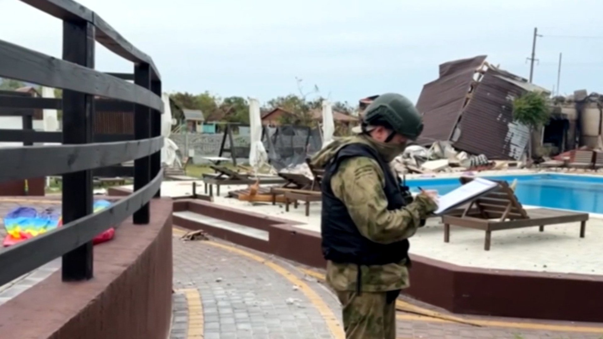 Russian officials say 12 killed in attack on holiday camp in Ukraine