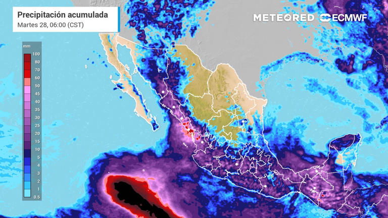 Lluvias intensas castigarán algunos estados de México durante este domingo. ¡Atentos por posibles inundaciones!