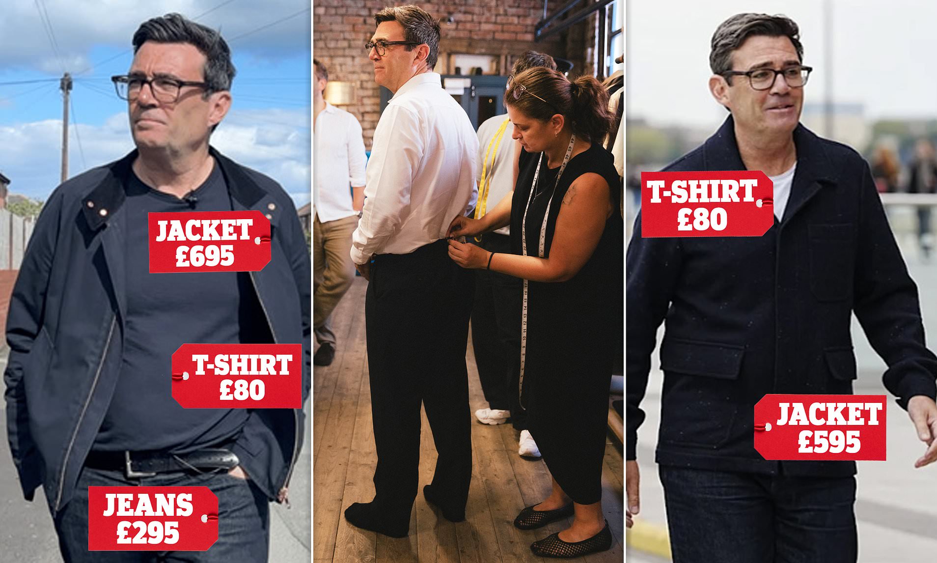 Burnham's down-to-earth outfits are all actually designer - including an £80 T-shirt