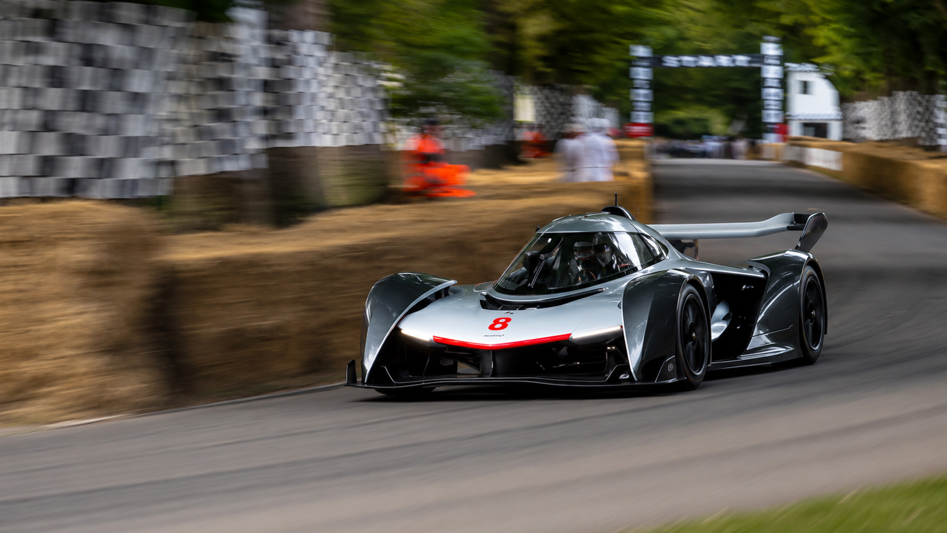 Rare McLaren Solus GT goes wild on race track