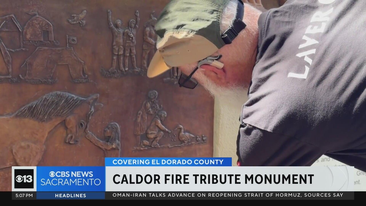 Tribute to Caldor Fire first responders unveiled in Pollock Pines