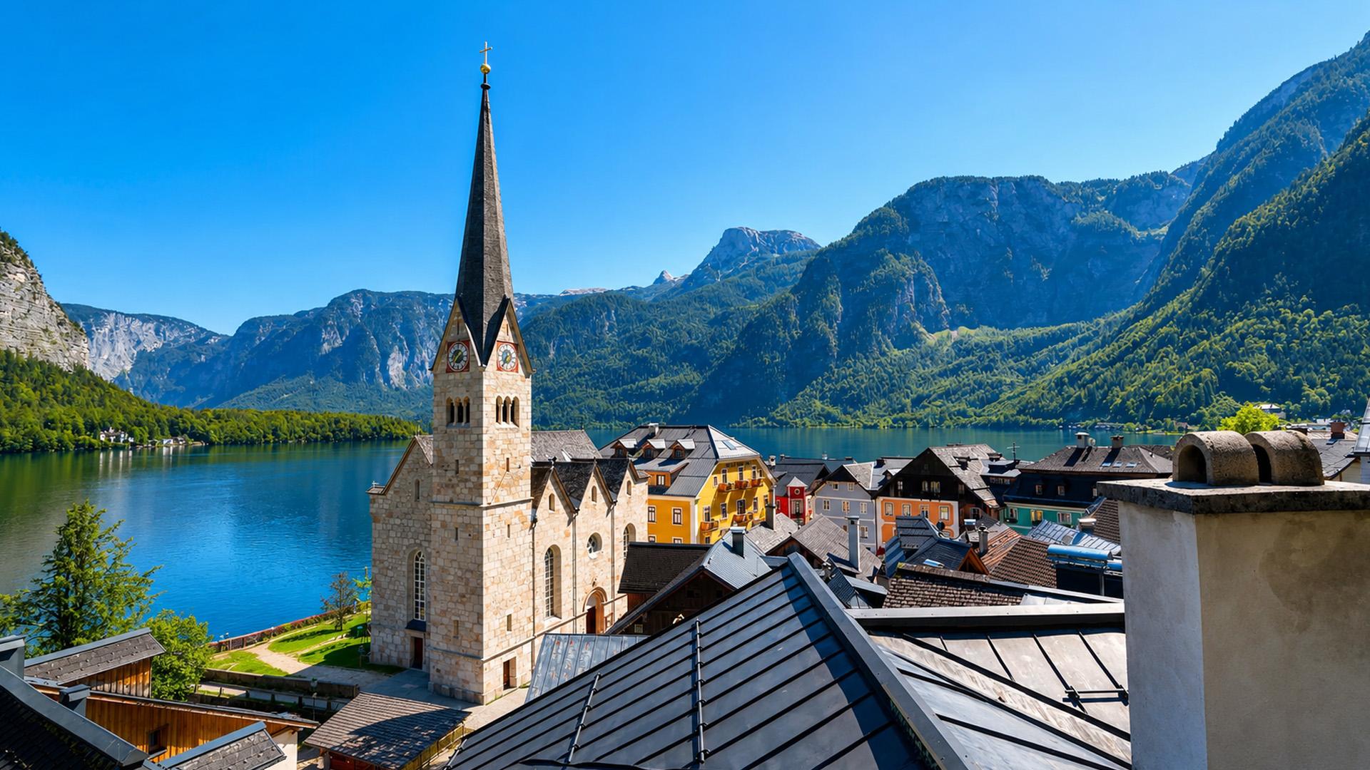 Hallstatt Austria reveals the charm of a hidden lakeside village (4K)