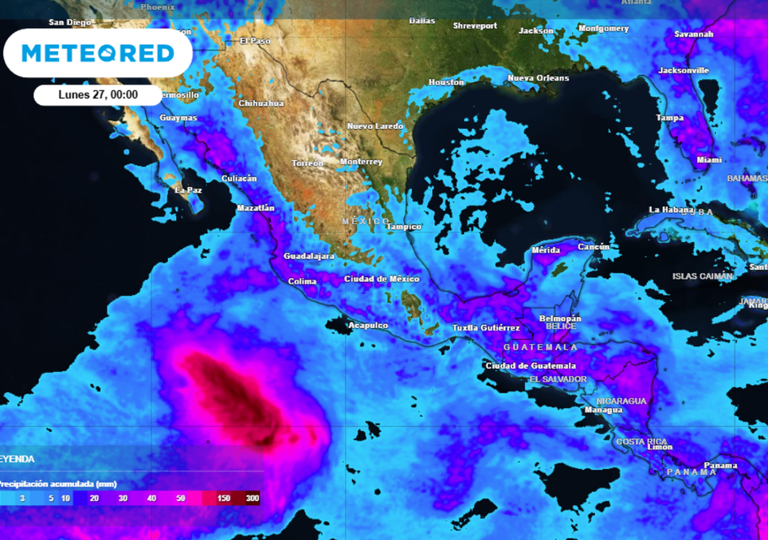 Pronóstico de lluvias para este domingo en México.