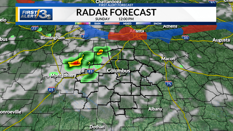 Few storms for Sunday but drier and hotter early next week