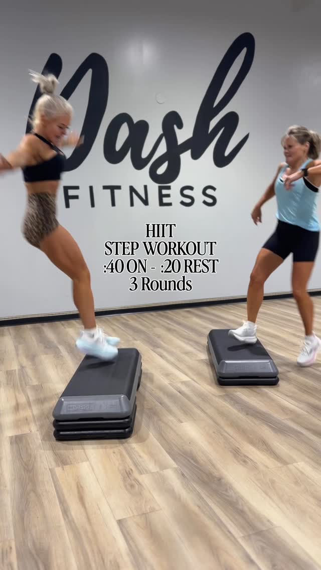 Three round HIIT step workout under thirty minutes