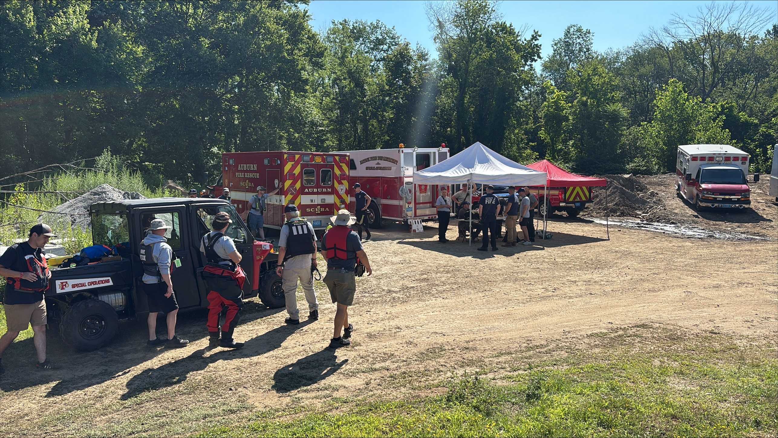Recovery operation underway after swimmer reported missing at Milford quarry
