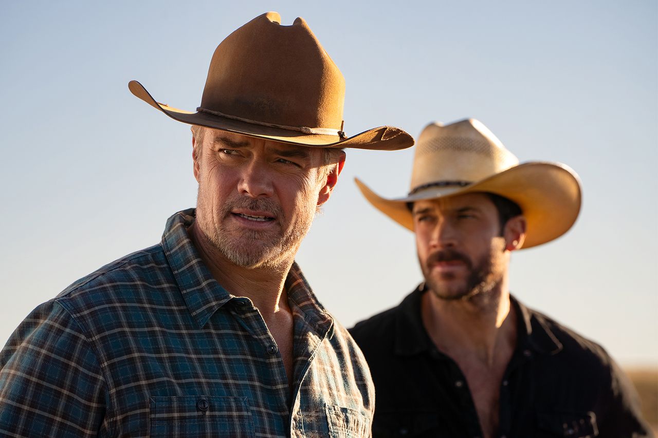 Josh Duhamel and Jack Schumacher in ‘Ransom Canyon’ season 2 Credit: Jeff Neumann/Netflix