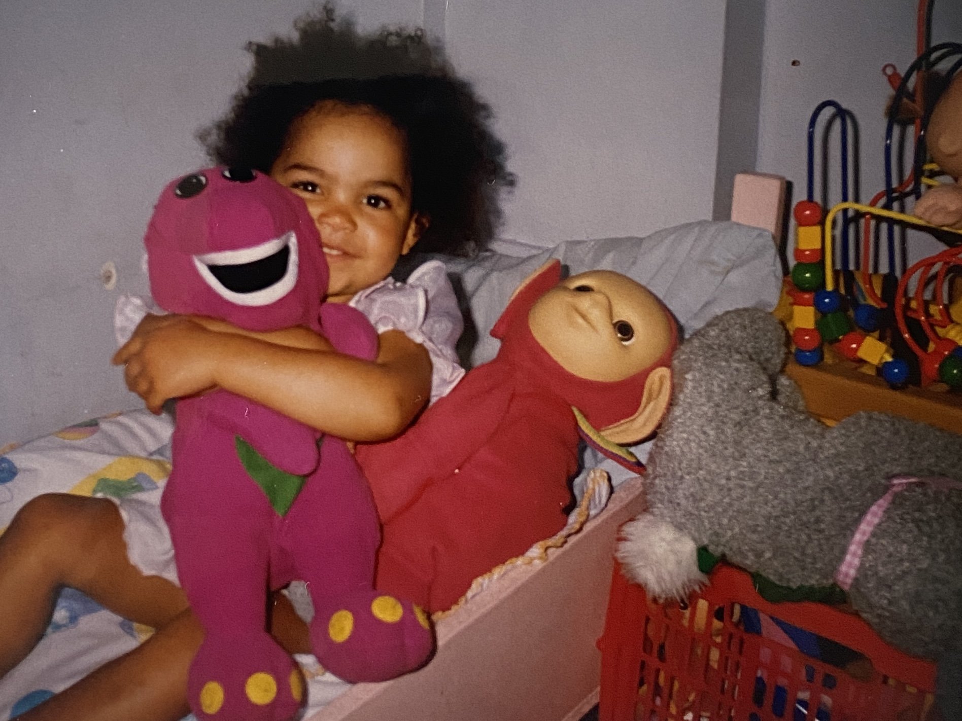My parents and I always used to battle with my hair (Picture: Nicole Botha)
