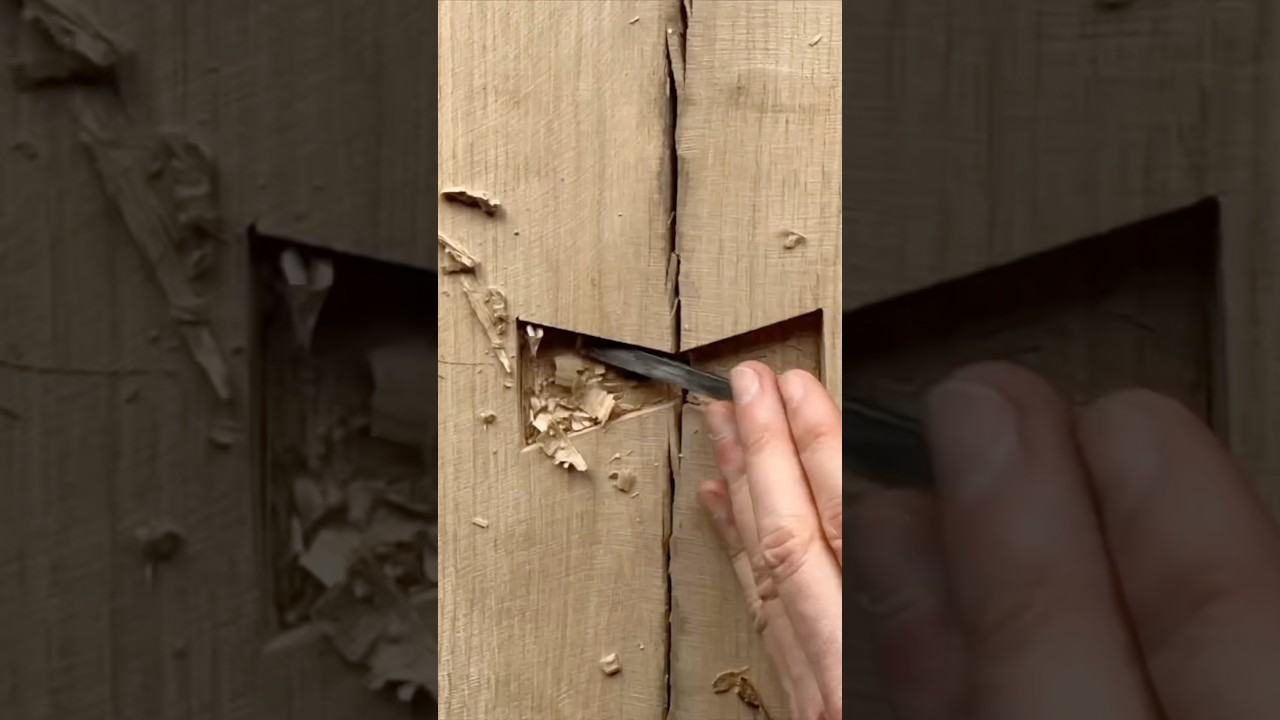Table carved from 125 year old oak tree - full video out now