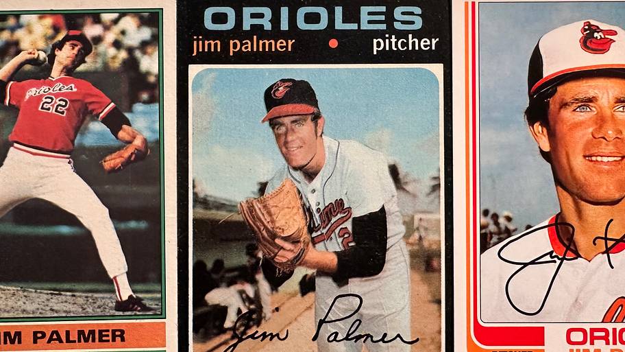 The top 5 vintage baseball cards for Jim Palmer