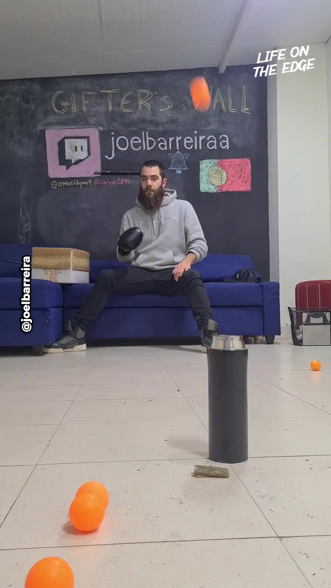 Man pulls off mind-blowing trick shots using everyday objects