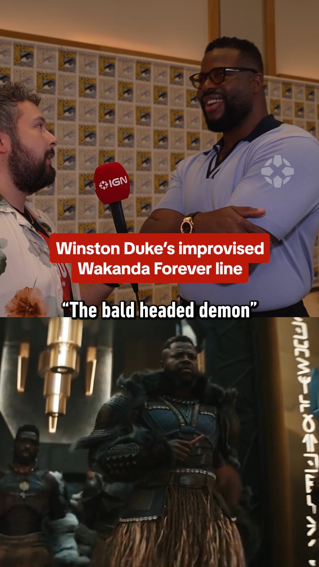 One of M'Baku's most iconic lines was improvised