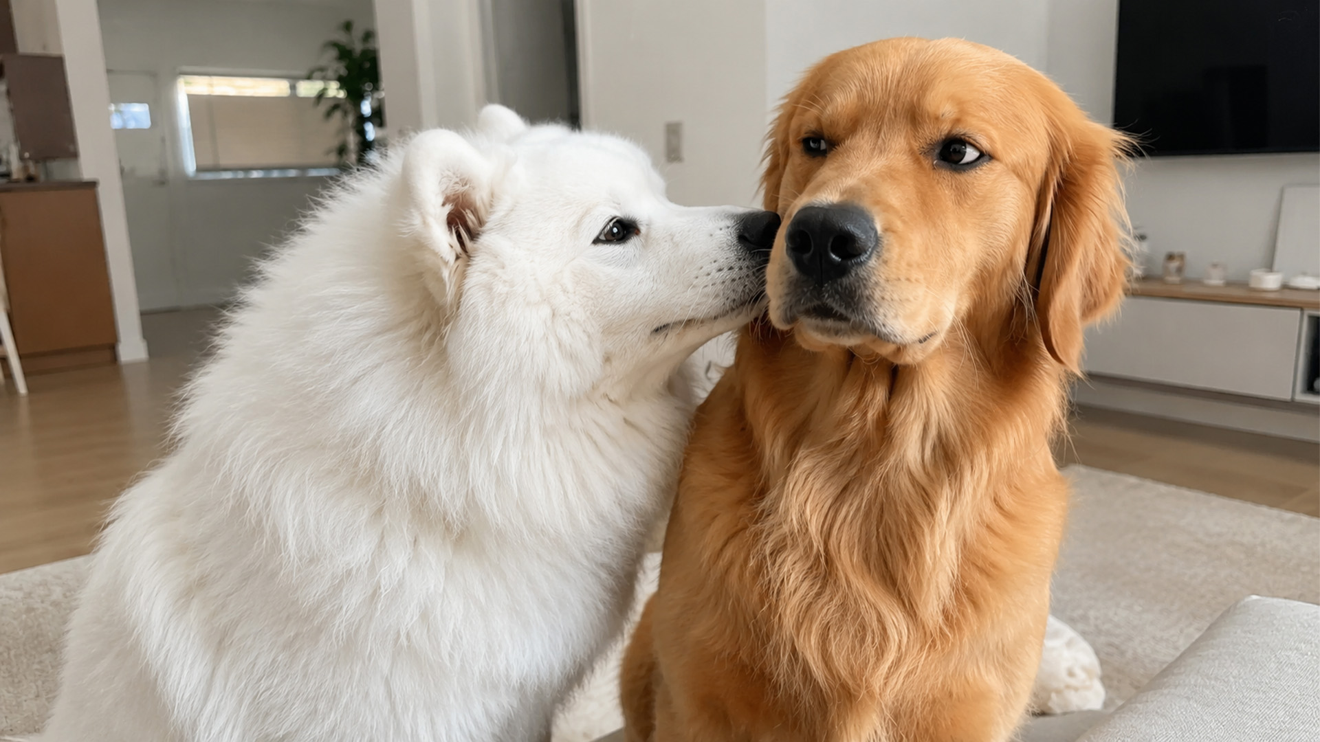 Golden retriever has dating problems