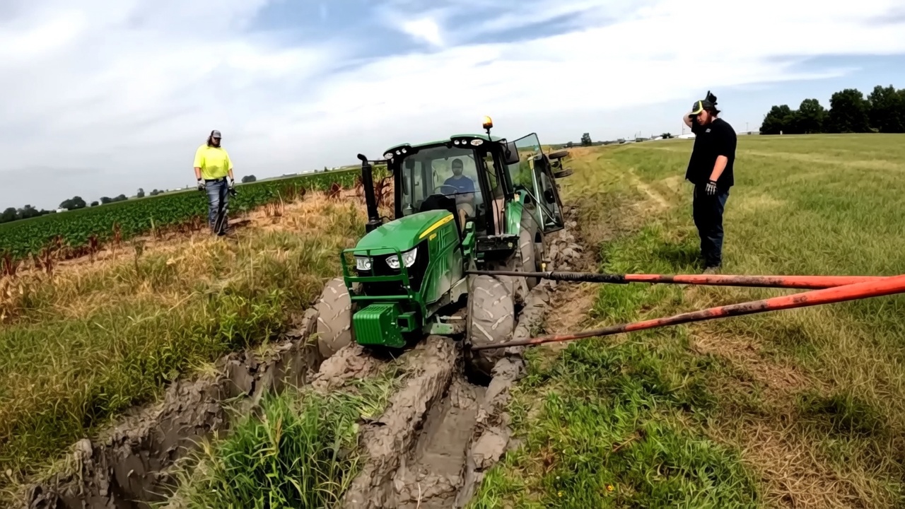 Rescuing a massive batwing mower
