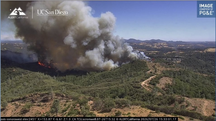 Dove fire in Tuolumne County: Evacuations, maps, updates