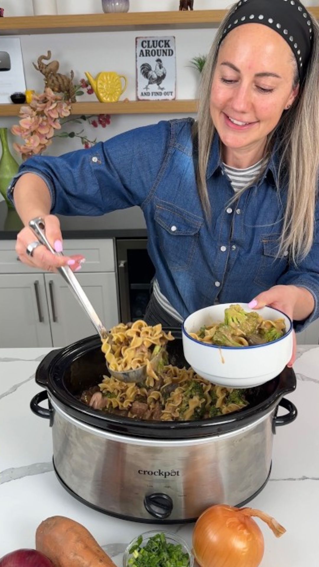 The best crockpot beef and noodles you will ever make