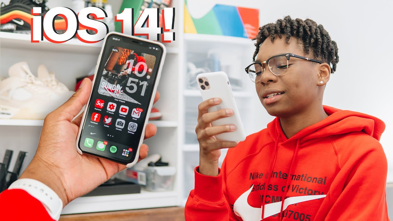iOS 15 / iOS 14 home screen customization with widgets + organization ...