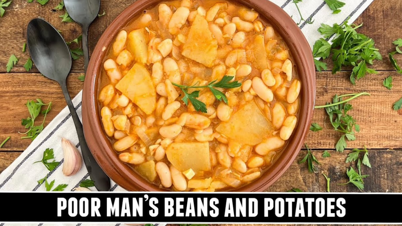 Spanish poor man’s beans and potatoes recipe