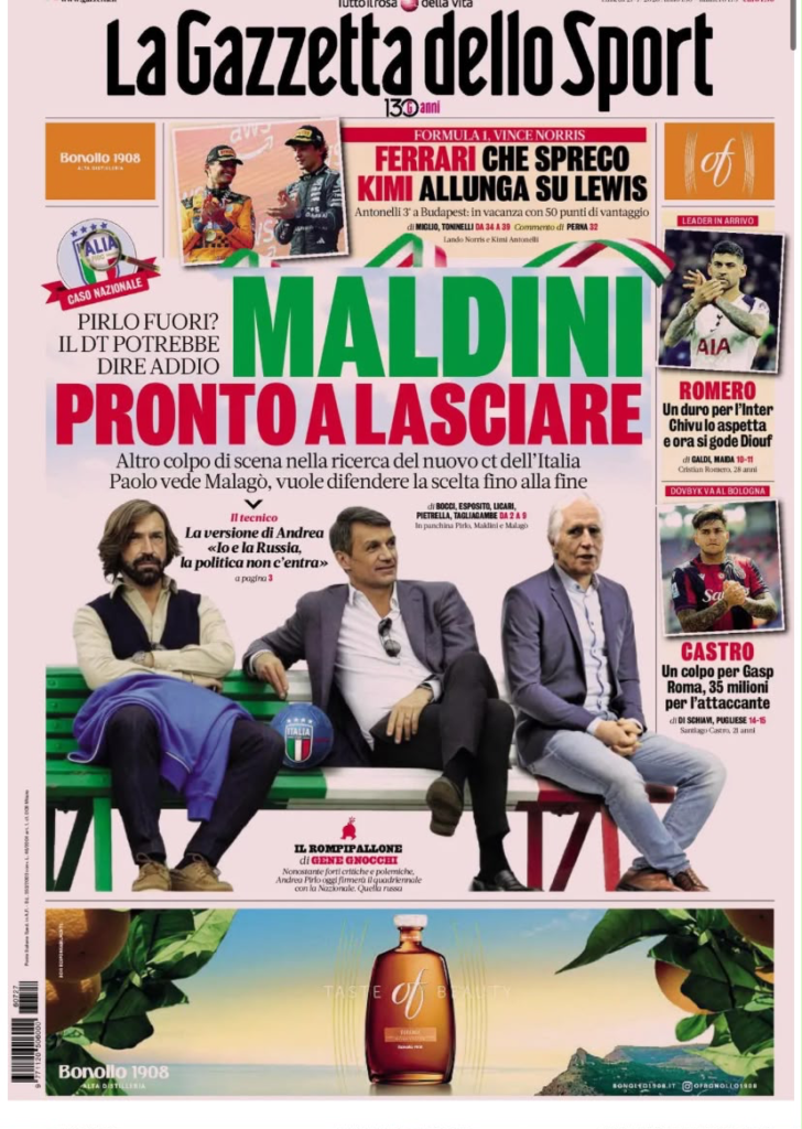 le-prime-pagine-dei-quotidiani-sportivi-27-luglio-2026