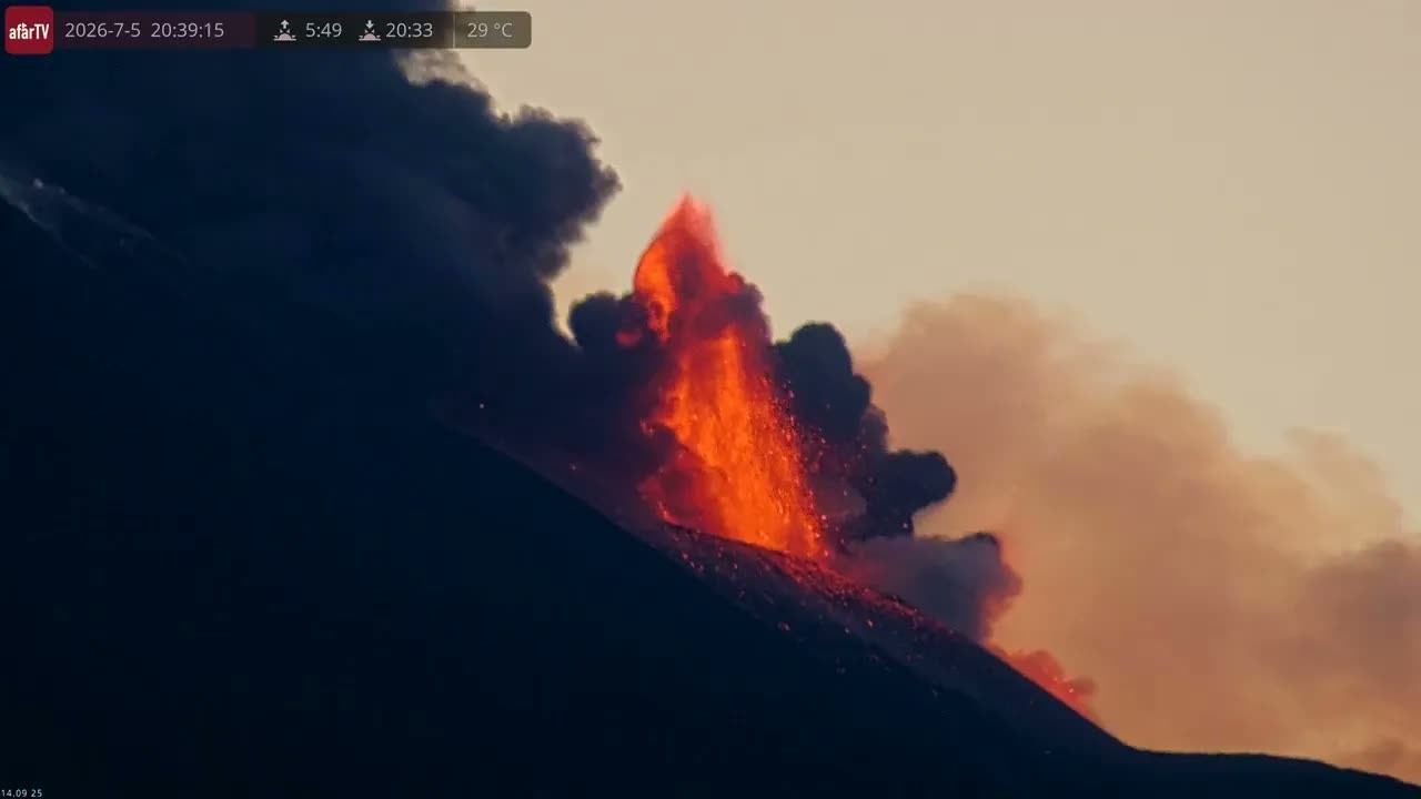 Watch Mount Etna erupt as ash clouds and Strombolian explosions shake ...