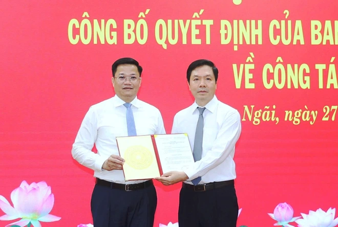 Ông Nguyễn Đức Tâm giữ chức Phó Bí thư Tỉnh ủy Quảng Ngãi