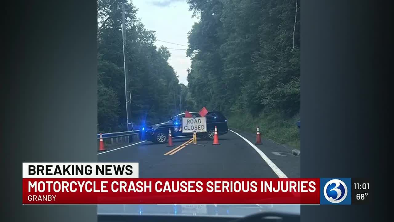 Motorcyclist killed in Granby crash on Granville Road