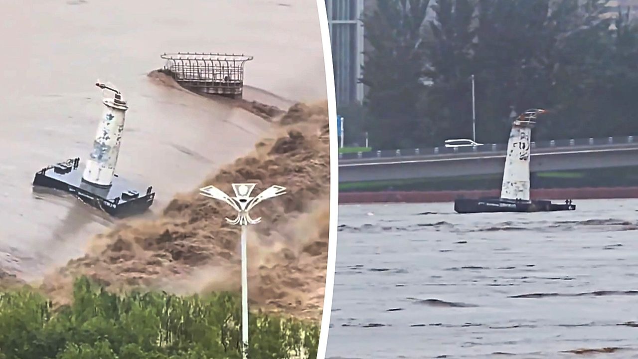 Runaway navigation buoy drifts nearly 12 miles down a Chinese river ...