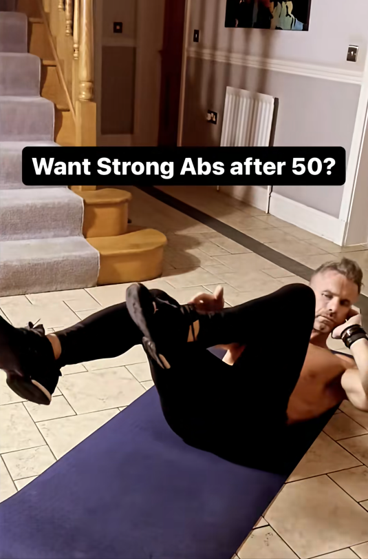 Heel touch exercise steps for your core routine