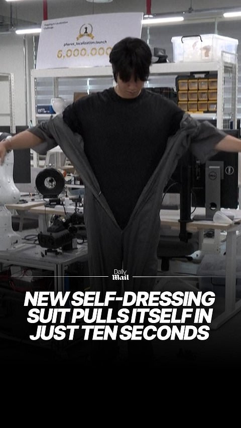 Scientists have created a self-dressing robotic suit